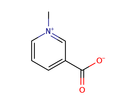 535-83-1,TRIGONELLINE,Pyridinium,3-carboxy-1-methyl-, hydroxide, inner salt (8CI);Betaine nicotinate;Caffearine;Coffearin;Coffearine;Gynesine;N-Methylnicotinate;N-Methylnicotinic acid;Trigenolline;Trigonelline;1-methyl-1,2-dihydropyridine-3-carboxylic acid;N-methylnicotinic acid;