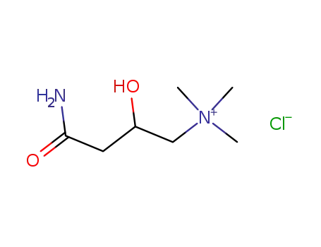 Molecular Structure of 5261-99-4 ([(±)-(4-amino-2-hydroxy-4-oxobutyl)trimethylammonium] chloride)