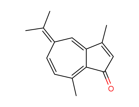 Molecular Structure of 111873-87-1 (1(5H)-Azulenone, 3,8-dimethyl-5-(1-methylethylidene)-)