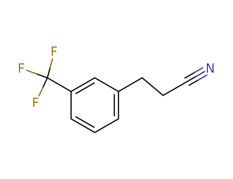 Molecular Structure of 95096-06-3 (3-[3-(TRIFLUOROMETHYL)PHENYL]PROPANENITRILE)