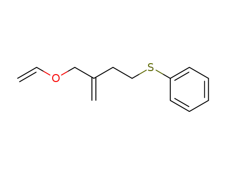 Molecular Structure of 78791-55-6 (Benzene, [[3-[(ethenyloxy)methyl]-3-butenyl]thio]-)