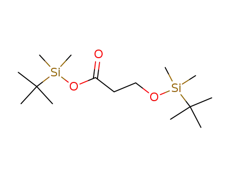 Molecular Structure of 82112-30-9 (tert-Butyl(dimethyl)silyl 3-([tert-butyl(dimethyl)silyl]oxy)propanoate)
