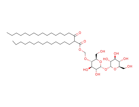 3-Oxo-2-tetradecyl-octadecanoic acid (2R,3S,4R,5R,6R)-4,5-dihydroxy-2-hydroxymethyl-6-((2R,3R,4S,5S,6R)-3,4,5-trihydroxy-6-hydroxymethyl-tetrahydro-pyran-2-yloxy)-tetrahydro-pyran-3-yloxymethyl ester