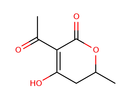 Molecular Structure of 18781-80-1 (2H-Pyran-2-one, 3-acetyl-5,6-dihydro-4-hydroxy-6-methyl-)