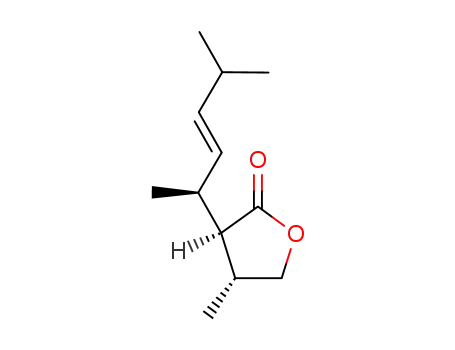 4(R)-methyl-3(R)-(1(S),4-dimethyl-2(E)-pentenyl)dihydro-2(3H)-furanone