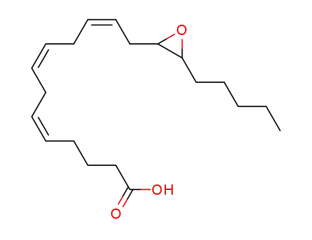 Molecular Structure of 197508-62-6 (5,8,11-Tridecatrienoic acid, 13-(3-pentyloxiranyl)-, (5Z,8Z,11Z)-)