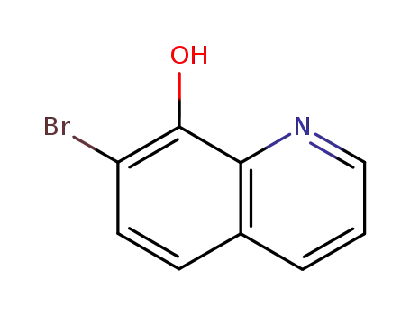 Molecular Structure of 13019-32-4 (7-Bromoquinolin-8-ol)