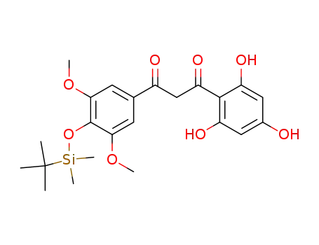 1-[4-(tert-Butyl-dimethyl-silanyloxy)-3,5-dimethoxy-phenyl]-3-(2,4,6-trihydroxy-phenyl)-propane-1,3-dione