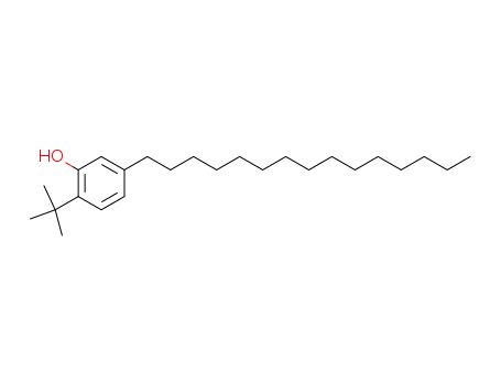 Molecular Structure of 32360-03-5 (2-tert-Butyl-5-pentadecylphenol)