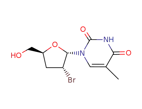 1-((2S,3R,5S)-3-Bromo-5-hydroxymethyl-tetrahydro-furan-2-yl)-5-methyl-1H-pyrimidine-2,4-dione