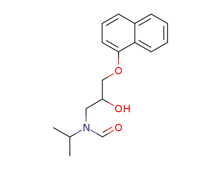 1-<<(1-methylethyl)-formyl>amino>-3-(1-naphthalenyloxy)-2-propanol