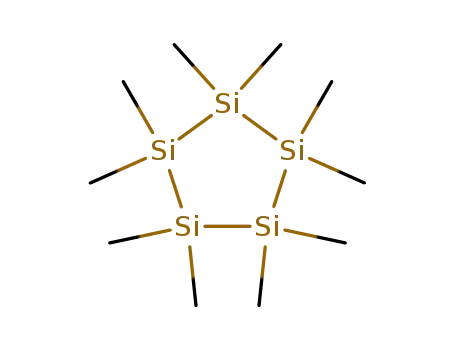 Molecular Structure of 13452-92-1 (Cyclopentasilane,decamethyl-)