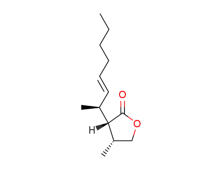 4(R)-methyl-3(S)-(1(S)-methyl-2(E)-heptenyl)dihydro-2(3H)-furanone