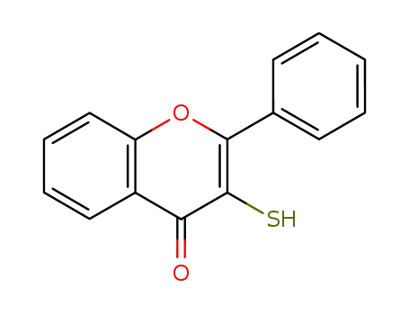 Molecular Structure of 98153-13-0 (4H-1-Benzopyran-4-one,3-mercapto-2-phenyl-(9CI))