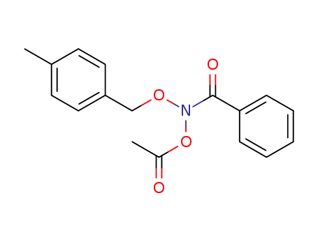 Molecular Structure of 139259-94-2 (N-(Acetyloxy)-N-((4-methylphenyl)methoxy)benzamide)
