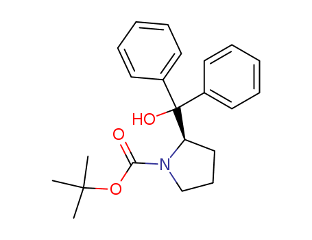 1-Pyrrolidinecarboxylic acid, 2-(hydroxydiphenylmethyl)-,1,1-dimethylethyl ester, (2R)-