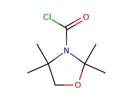 Molecular Structure of 146176-60-5 (3-Oxazolidinecarbonyl chloride, 2,2,4,4-tetramethyl-)