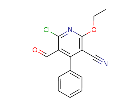 3-Pyridinecarbonitrile, 6-chloro-2-ethoxy-5-formyl-4-phenyl-