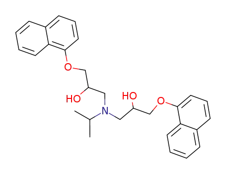 Molecular Structure of 83314-78-7 (1,1'-[(1-Methylethyl)iMino]bis[3-(1-naphthalenyloxy)-2-propanol)