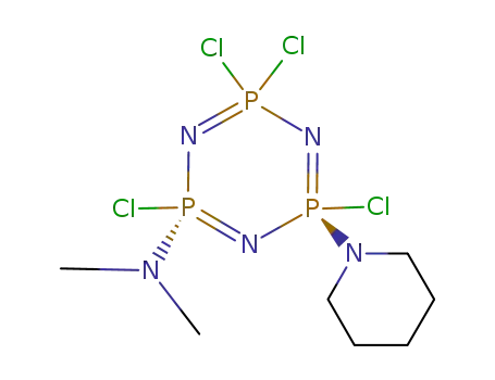 Dimethyl-((2R,6R)-2,4,4,6-tetrachloro-6-piperidin-1-yl-2λ5,4λ5,6λ5-[1,3,5,2,4,6]triazatriphosphinin-2-yl)-amine