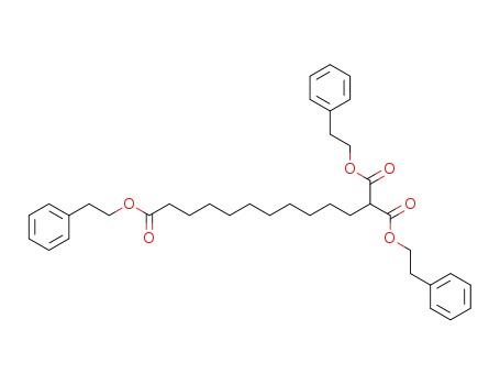 2-Phenethyloxycarbonyl-tridecanedioic acid diphenethyl ester
