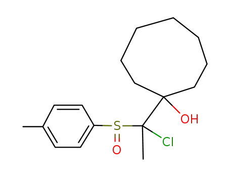 1-<1-chloro-1-(p-tolylsulfinyl)ethyl>-1-cyclooctanol