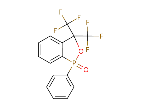 1-Phenyl-3,3-bis-trifluoromethyl-2-oxa-1-phospha-indan 1-oxide