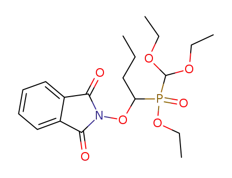 Diethoxymethyl-[1-(1,3-dioxo-1,3-dihydro-isoindol-2-yloxy)-butyl]-phosphinic acid ethyl ester