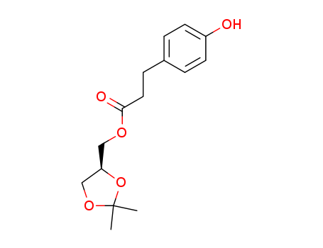 ((S)-2,2-Dimethyl-1,3-dioxolan-4-yl)methyl 3-(4-hydroxyphenyl)propanoate(144256-11-1)