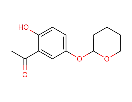 Molecular Structure of 3557-22-0 (Ethanone, 1-[2-hydroxy-5-[(tetrahydro-2H-pyran-2-yl)oxy]phenyl]-)