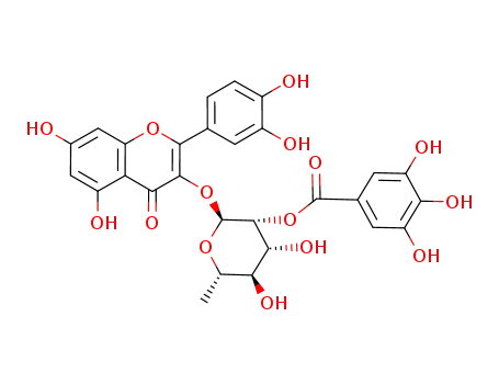 3-O-(2′′-O-galloyl-α-L-rhamnopyranosyl) quercetin
