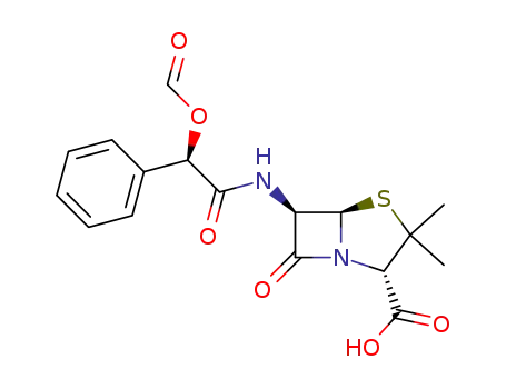 (2'R,3S,5R,6R)-6-formyloxy(phenyl)acetylaminopenicillanic acid