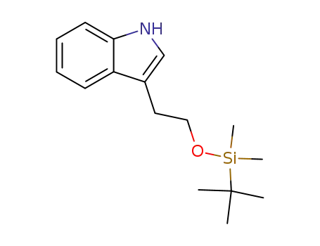 Molecular Structure of 101079-48-5 (1H-Indole, 3-[2-[[(1,1-dimethylethyl)dimethylsilyl]oxy]ethyl]-)