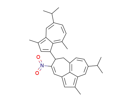 5-(1-guaiazulenyl)-5,6-dihydro-9-isopropyl-1-methyl-4-nitrocyclopentaheptalene