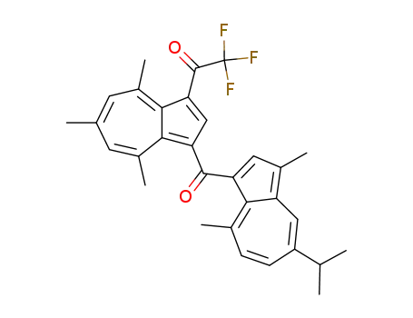 2,2,2-Trifluoro-1-[3-(5-isopropyl-3,8-dimethyl-azulene-1-carbonyl)-4,6,8-trimethyl-azulen-1-yl]-ethanone