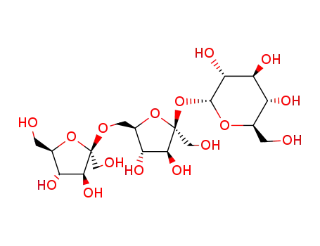 Molecular Structure of 562-68-5 (2-[3,4-dihydroxy-2,5-bis(hydroxymethyl)oxolan-2-yl]oxy-6-[[3,4-dihydroxy-2,5-bis(hydroxymethyl)oxolan-2-yl]oxymethyl]oxane-3,4,5-triol)