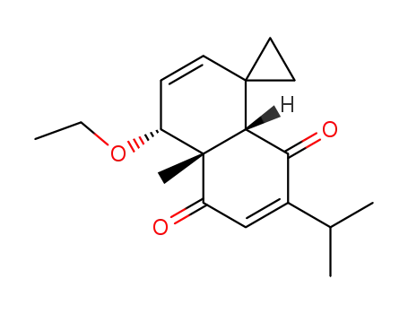 rac-4'β-Ethoxy-1',4',4'a,5',8',8'a-hexahydro-7'-isopropyl-4'aα-methylspiro-5',8'-dion