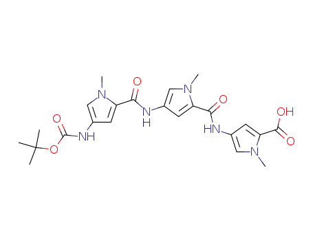 methyl 4-<<<4-<<<4-<<(tert-butyloxy)carbonyl>amino>-1-methyl-pyrrol-2-yl>carbonyl>amino>-1-methyl-pyrrol-2-yl>carbonyl>amino>-1-methyl-pyrrole-2-carboxylic acid