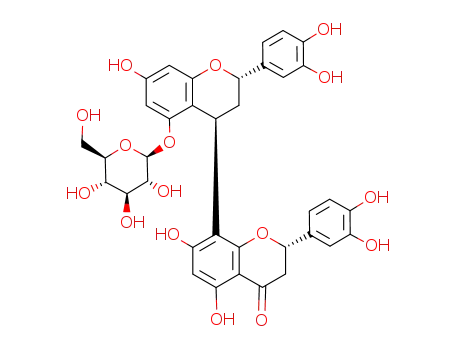 5,7,3',4'-tetrahydroxyflavan-5-O-β-glucosyl-(4,8)-eridictyol