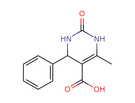 Molecular Structure of 60750-37-0 (1,2,3,4-Tetrahydro-6-methyl-2-oxo-4-phenyl-5-pyrimidinecarboxylic acid)
