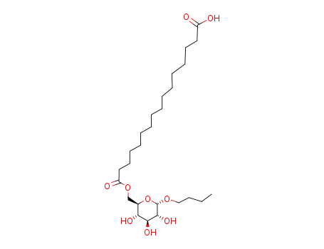 butyl 6-O-hexadecanedioyl-α-D-glucopyranoside