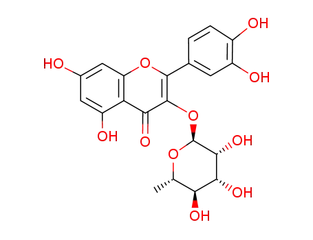 3-[(6-Deoxy-alpha-L-mannopyranosyl)oxy]-2-(3,4-dihydroxyphenyl)-5,7-dihydroxy-4H-benzopyran-4-one
