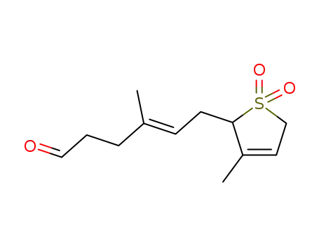 2-3'-methyl-6'-oxohexa-2'E-enyl-3-methyl-2,5-dihydrothiophene-1,1-dioxide