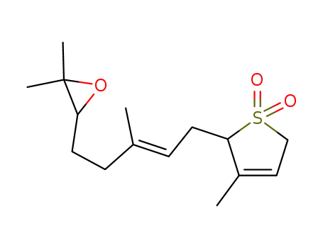 2-3',7'-dimethyl-6',7'-epoxyocta-2'E-enyl-3-methyl-2,5-dihydrothiophene-1,1-dioxide
