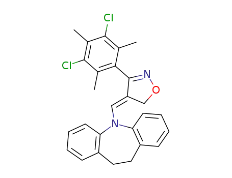 5-[3-(3,5-Dichloro-2,4,6-trimethyl-phenyl)-isoxazol-(4Z)-ylidenemethyl]-10,11-dihydro-5H-dibenzo[b,f]azepine