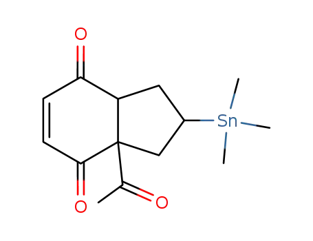 3a-acetyl-2-trimethylstannyl-2,3,3a,4,7,7a-hexahydrindene-4,7-dione