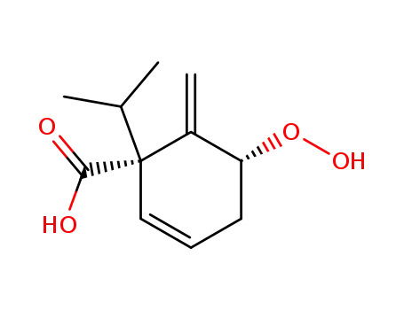 (1S,5R)-5-Hydroperoxy-1-isopropyl-6-methylene-cyclohex-2-enecarboxylic acid