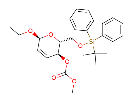 ethyl 6-O-(tert-butyldiphenylsilyl)-4-O-methoxycarbonyl-2,3-dideoxy-α-D-erythro-hex-2-enopyranoside