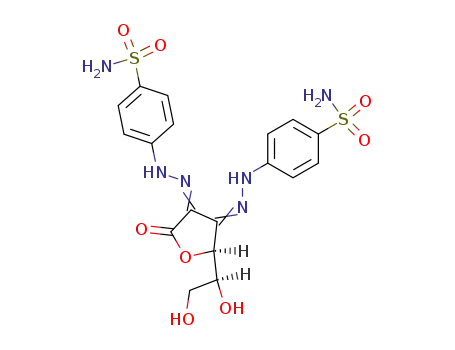 (S)-5-((S)-1,2-dihydroxy-ethyl)-furan-2,3,4-trione-3,4-bis-(4-sulfamoyl-phenylhydrazone)