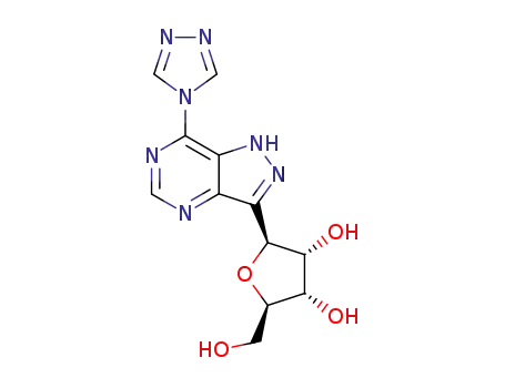 3-(β-D-ribofuranosyl)-7-(1,2,4-triazol-4-yl)pyrazolo<4,3-d>pyrimidine